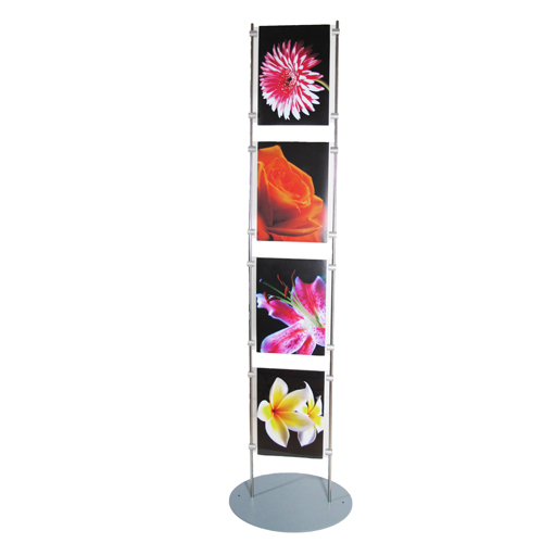 PF6 1.5m poster stands acrylic holders between 10mm bars